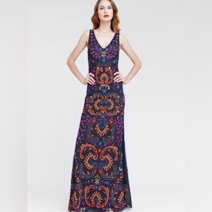 Lotus Threads Hand Beaded Maxi Formal Gown